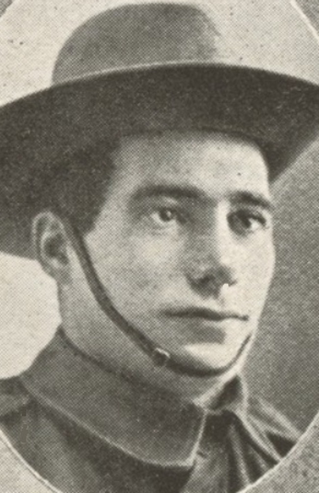 Private Charles Cecil Amiott. Picture: Virtual War Memorial Australia