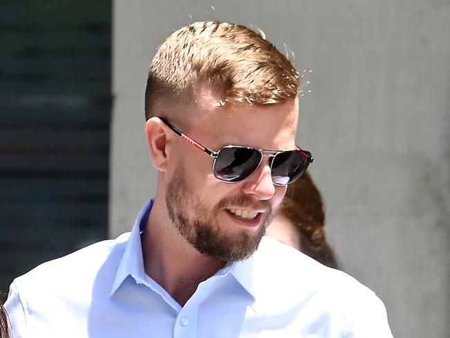 BRISBANE, AUSTRALIA - NewsWire Photos NOVEMBER 15, 2024:  Alexander John Hart leaves Brisbane Supreme Court after pleading guilty to trafficking cannabis and cocaine. He will be sentenced at a later date.Picture: NewsWire / John Gass