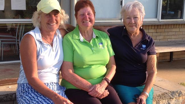 Pink Ball Winning Team: Clair Thorburn,Tonie Divers and Carol Ward.