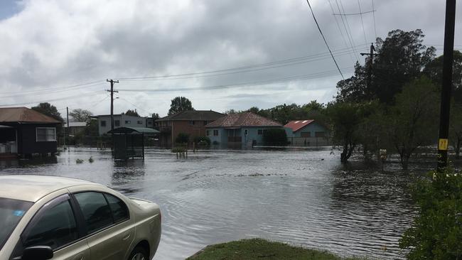 Flooding inundated Lake Conjola, pushing debris and ash into the waterways.