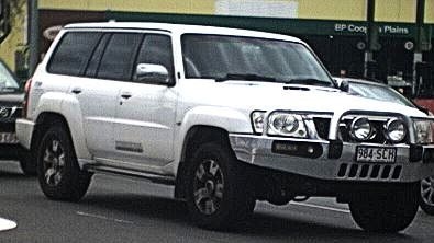 A Nissan Patrol being sought by police in relation to the fatal stabbing