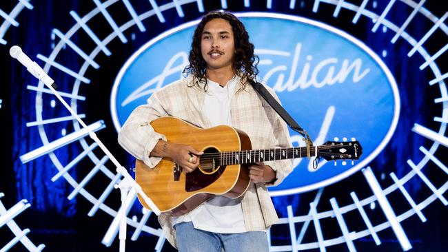 Sunshine Coast singer and songwriter Tyler Hammill on Australian Idol. Picture: Supplied