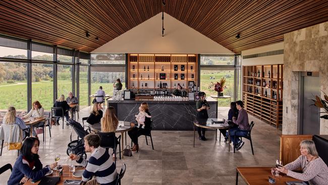 The dining space at St Hugo cellar door, Barossa Valley.