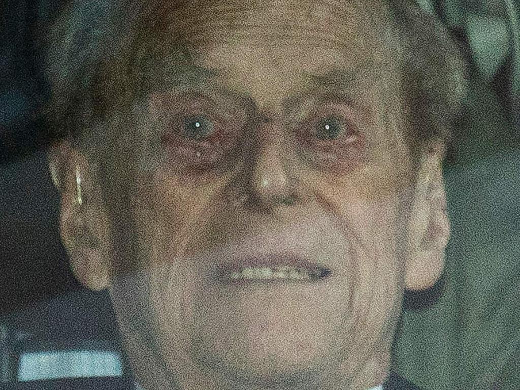 Britain's Prince Philip, Duke of Edinburgh leaves the King Edward VII hospital in west London on Christmas Eve. Picture: AFP