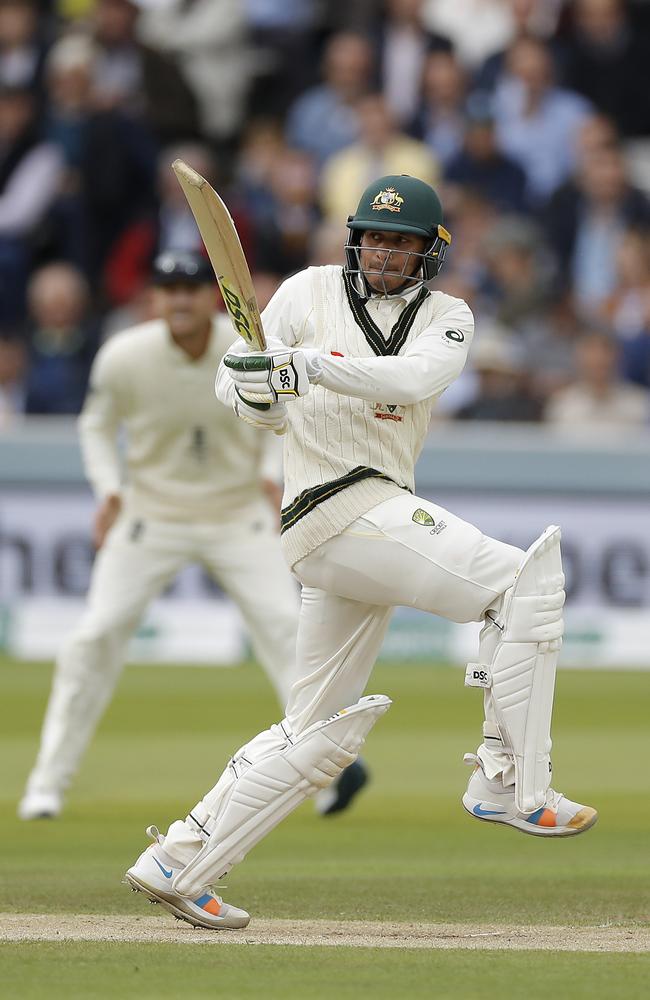 Usman Khawaja bats during the Ashes Test. Picture: Ryan Pierse/Getty Images)