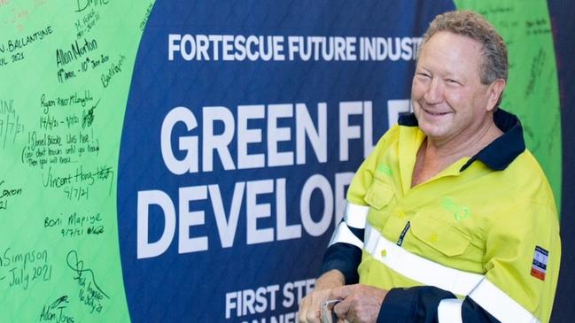 Andrew Forrest said green hydrogen would create hundreds of thousands of jobs. Picture: Supplied