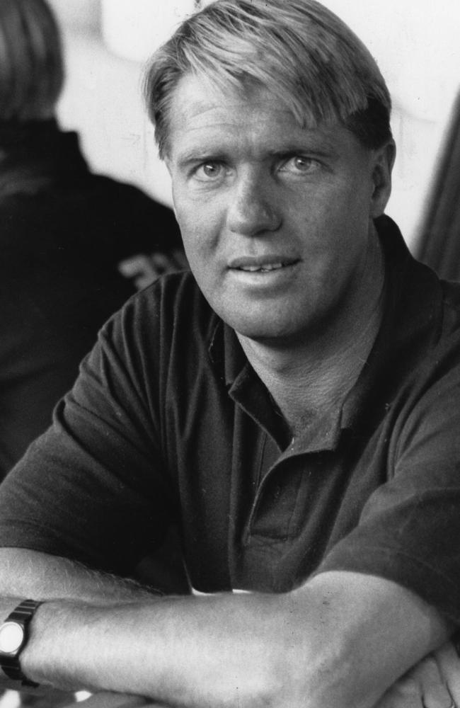 Trevor Barker soon after his appointment as coach of Sandringham in 1992.