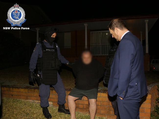 Colin Crane at the time of his arrest. Picture: NSW Police