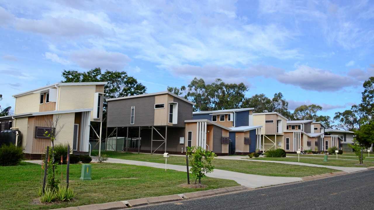 STAND OFF: There are perfectly good homes for workers, but mining company QCoal could be forced to build a camp and the deserted streets and empty houses of Glenden would remain.