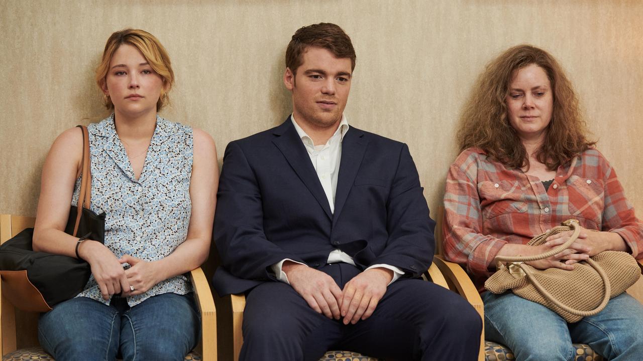 Haley Bennett, Gabriel Basso and Amy Adams in the 2011 timeline