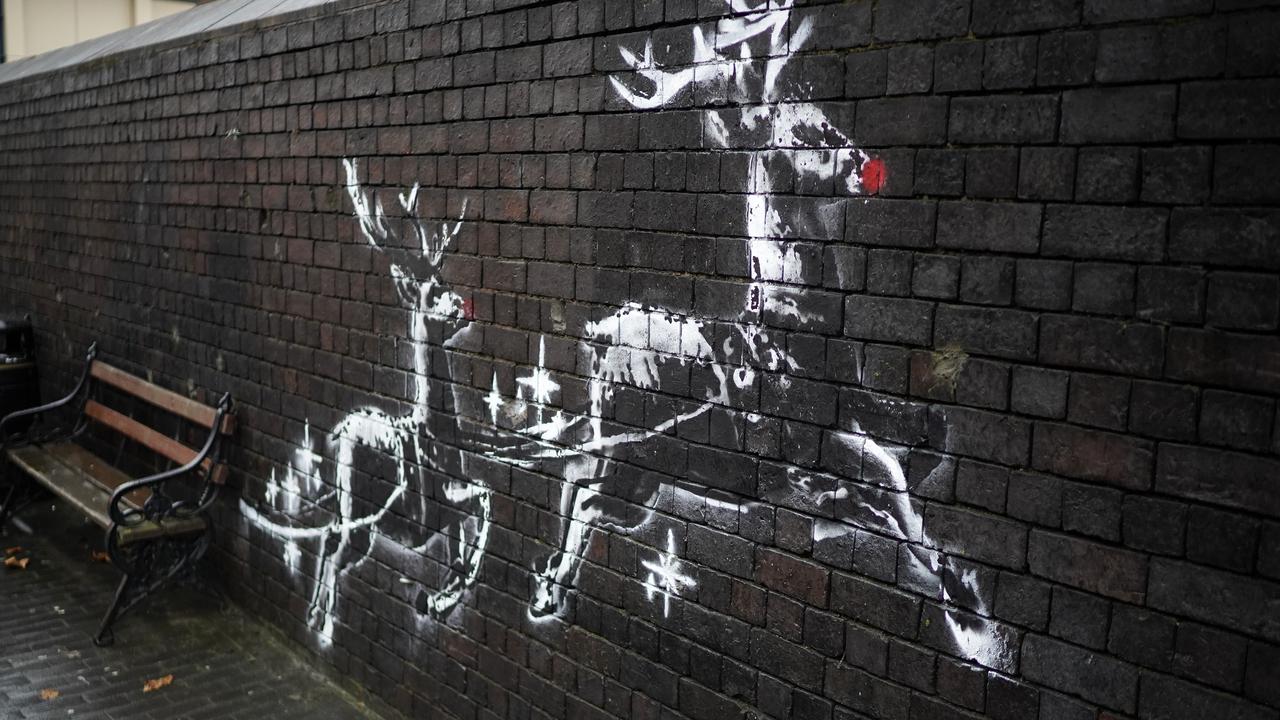 ***BESTPIX*** New Banksy Mural In Birmingham Highlights Homelessness