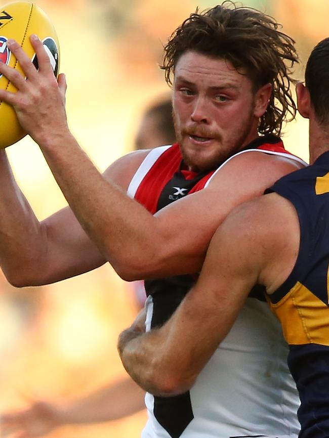 Jack Steven in action against West Coast.