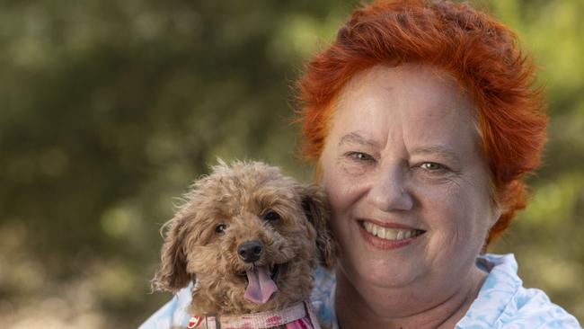 After being missing for nearly a week, Flossie is now back with her owner Dr Ann-Louise Hordacre. Picture: Brett Hartwig