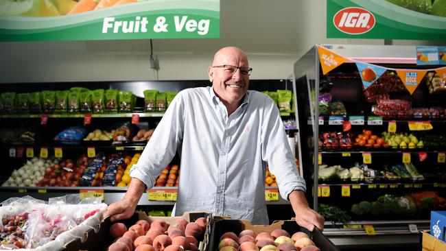 Malvern IGA owner Geoff Morris is concerned about deregulated trading hours. Picture: AAP/Morgan Sette