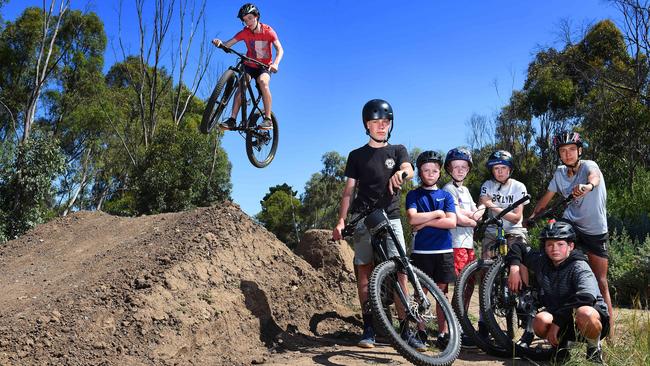 Local kids created a BMX track in Ascot Vale while in lockdown and council are threatening to tear it down. Picture: Josie Hayden