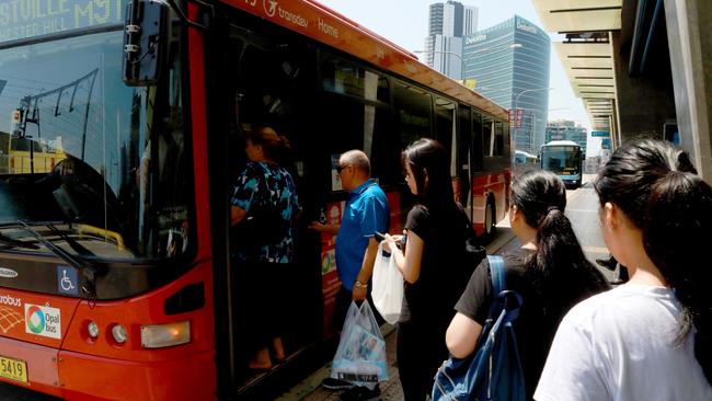 Buses in several suburbs including Parramatta will be free on Monday due to industrial action. Picture: AAP Image