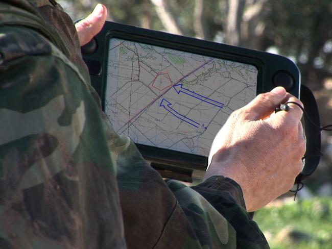 An Elbit battlefield management system at work.