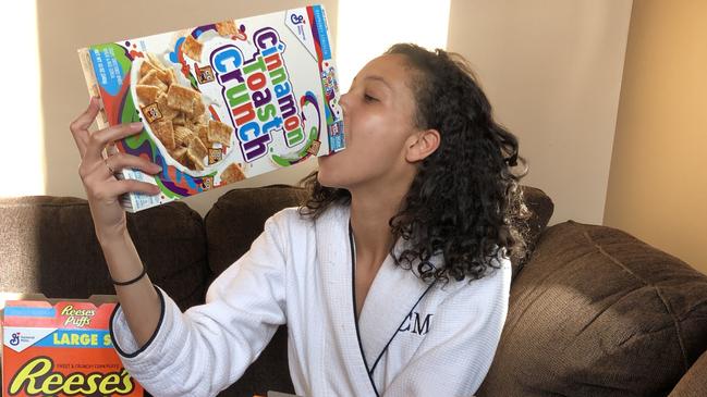 Model Chantal Monaghan turned cereal expert.