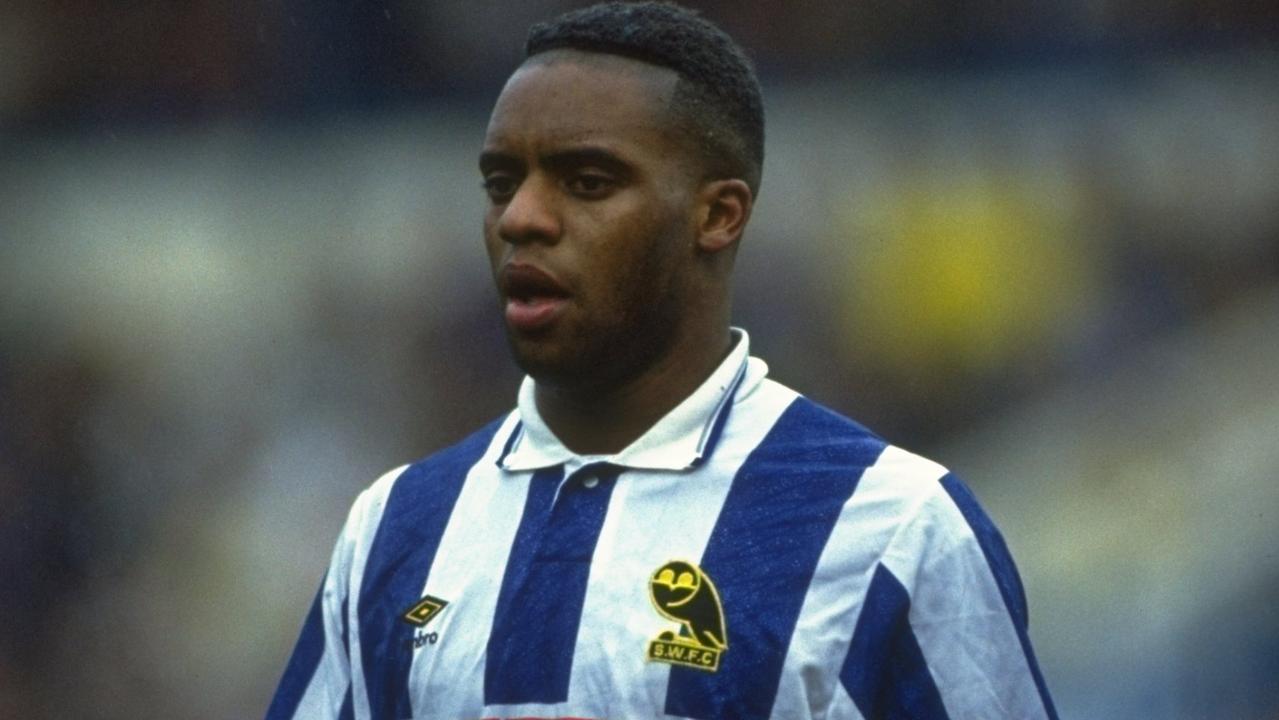 Dalian Atkinson playing for Sheffield Wednesday in 1990.