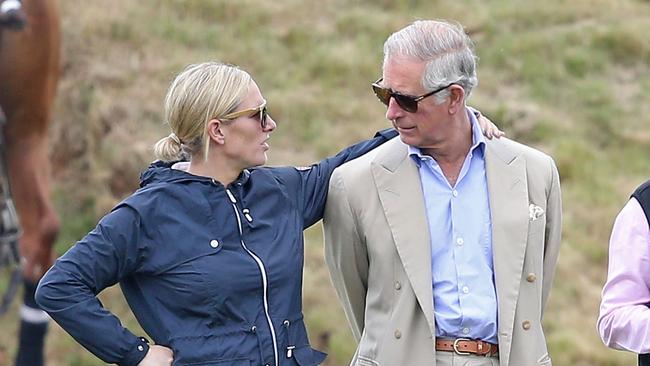 Zara Tindall and then Prince Charles attend the Gigaset Charity Polo Match. Picture: Getty Images