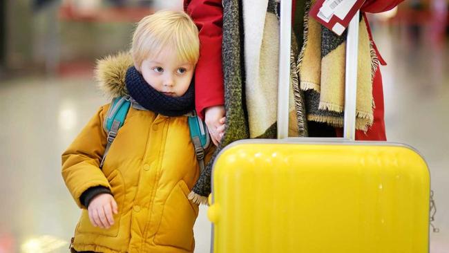 Travelling overseas with children takes a whole lot more organisation, and that's before you even leave the country. Picture: SbytovaMN