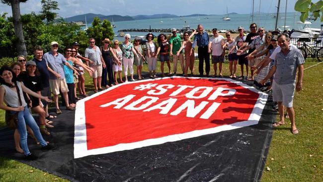 Reef Action Whitsundays met with Bob Brown on Thursday in Airlie Beach. Picture: Georgia Simpson