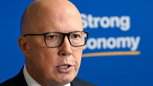 Peter Dutton: the Coalition is also expected to deliver a double-digit – meaning above $10bn – saving on the deficit. (Photo by Dan Peled/Getty Images)