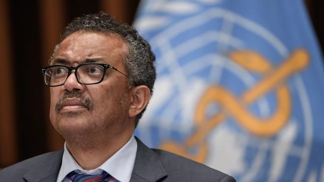 World Health Organisation Director-General Tedros Adhanom Ghebreyesus has warned nations not to hoard COVID-19 vaccines. Picture: AFP.