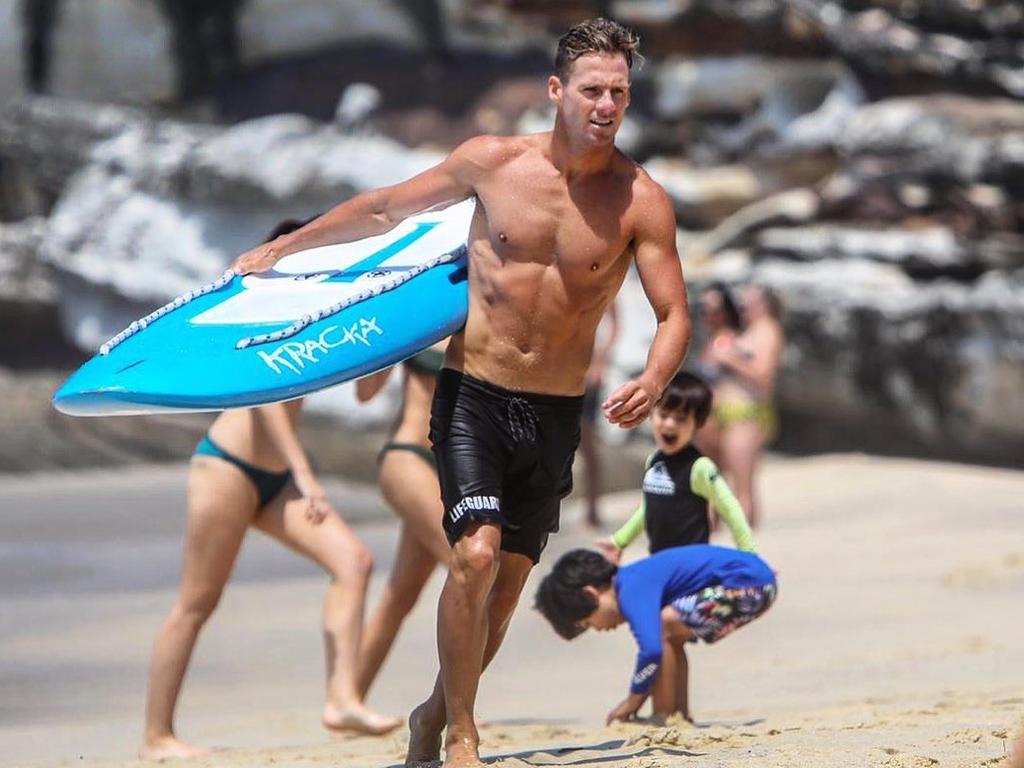 Bondi Rescue lifeguard Clint Kimmins. Picture: Instagram/@bondilifeguards