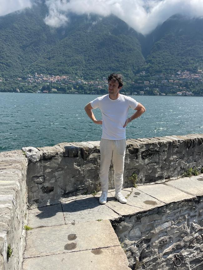 Keybridge Capital CEO Nick Bolton at his house in Lake Como, Italy.