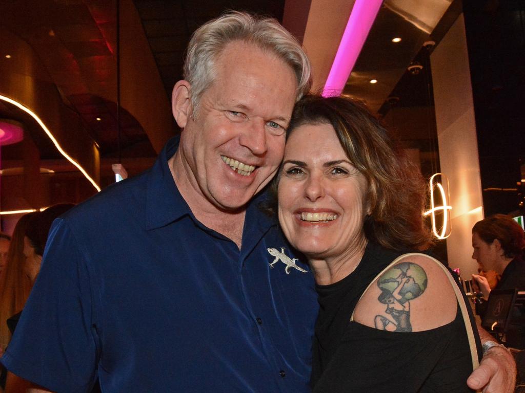 Craig Gamble and Criena Gehrke at the YPGC cocktail party in the Atrium Bar, The Star Gold Coast. Picture: Regina King.