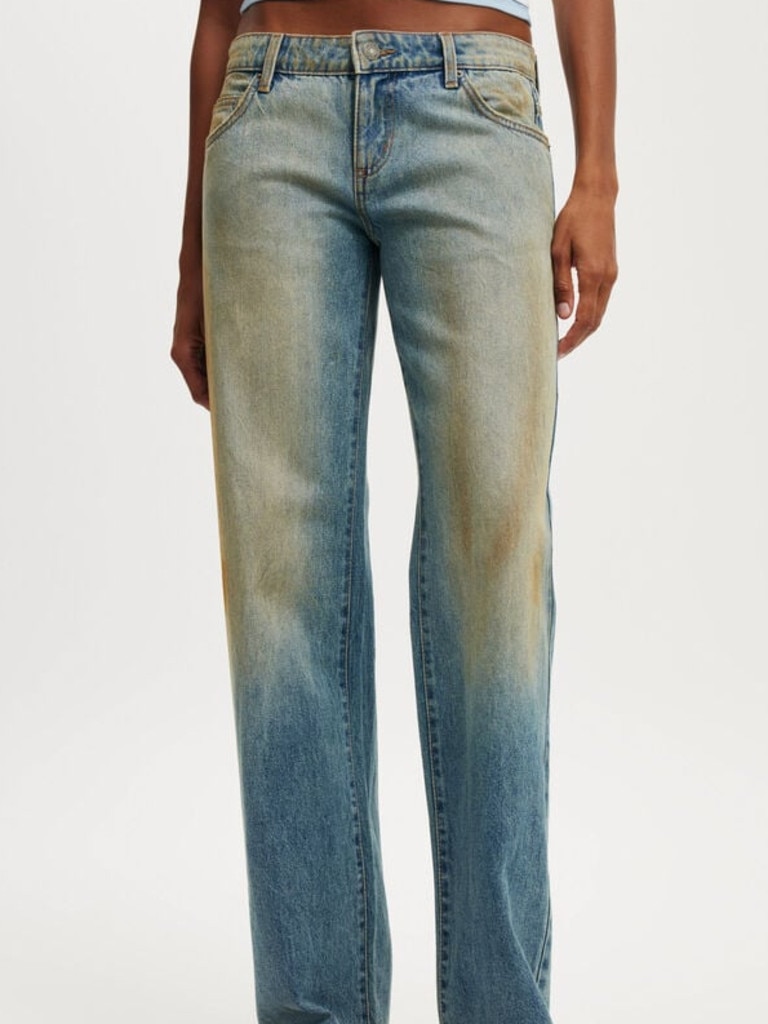 The Cotton On jeans ($69.99). Picture: TikTok/@adelesspammo