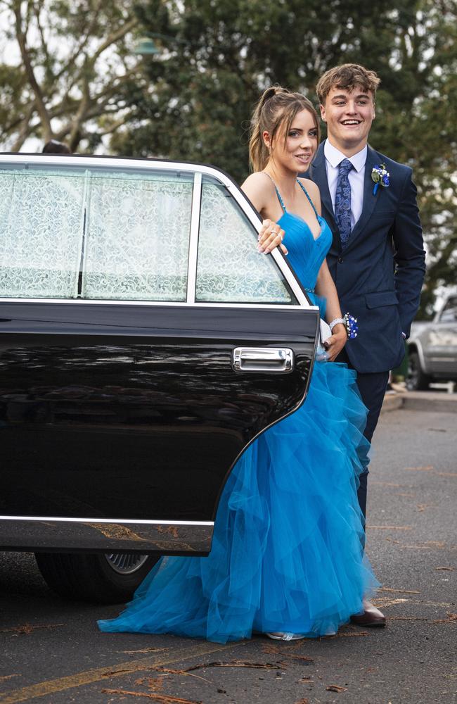 Graduates Maisie Muirhead and Jed Dawson at Toowoomba Christian College formal at Picnic Point, Friday, November 29, 2024. Picture: Kevin Farmer