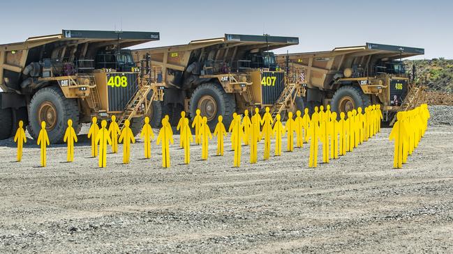 New Acland coal mine north of Oakey. Photo: David Martinelli