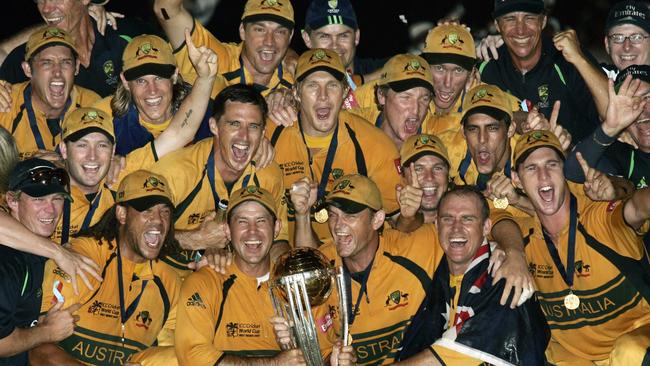 Adam Gilchrist played in three World Cup-winning teams. Picture: AP