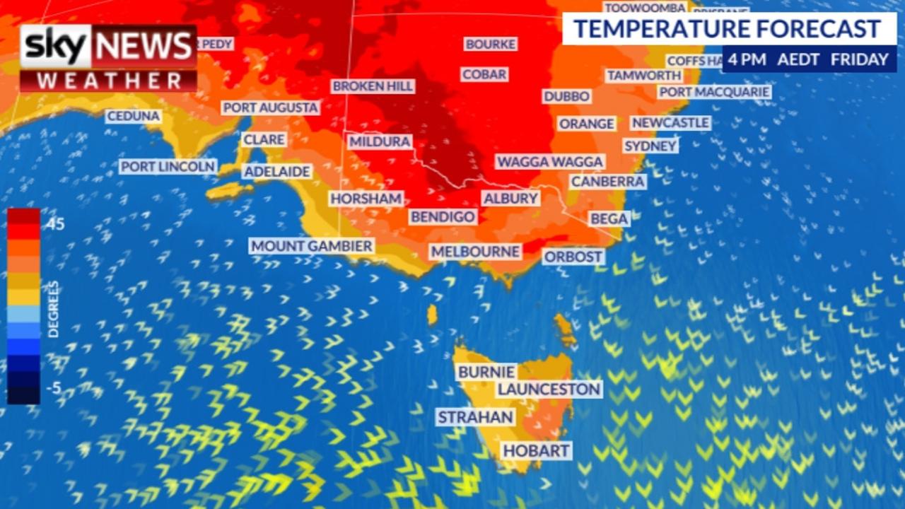 Sydney weather: Temperatures hit 40C in western Sydney ahead of