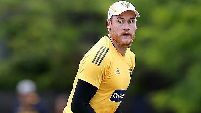 Jarryd Roughead at Hawthorn training. Picture: Michael Klein