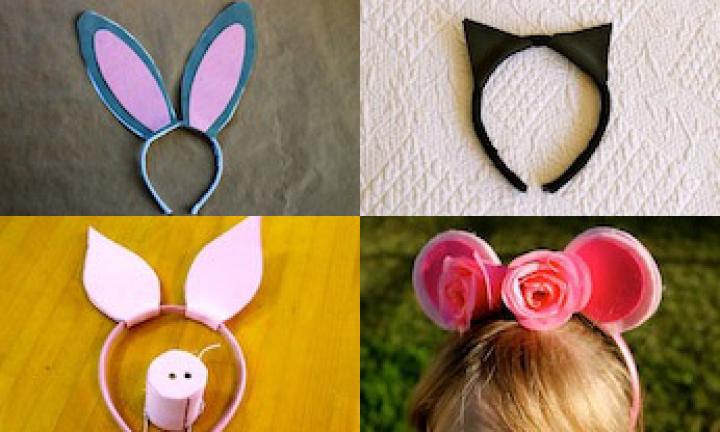 How to make animal ears headbands: Video