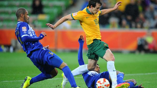 Kuwait had the better of the early exchanges putting the Socceroos under pressure.