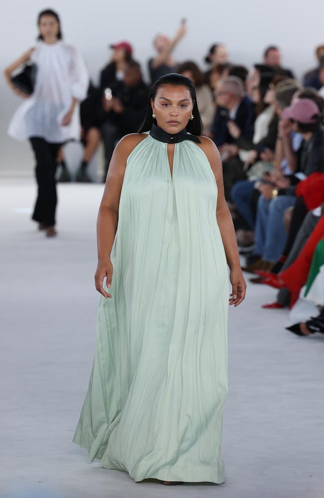 Mid-size model Paloma Elsesser at the Salvatore Ferragamo show during Milan Fashion Week. Picture: Vittorio Zunino Celotto/Getty Images