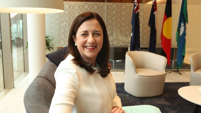 Premier Annastacia Palaszczuk after claiming victory in the 2017 election.