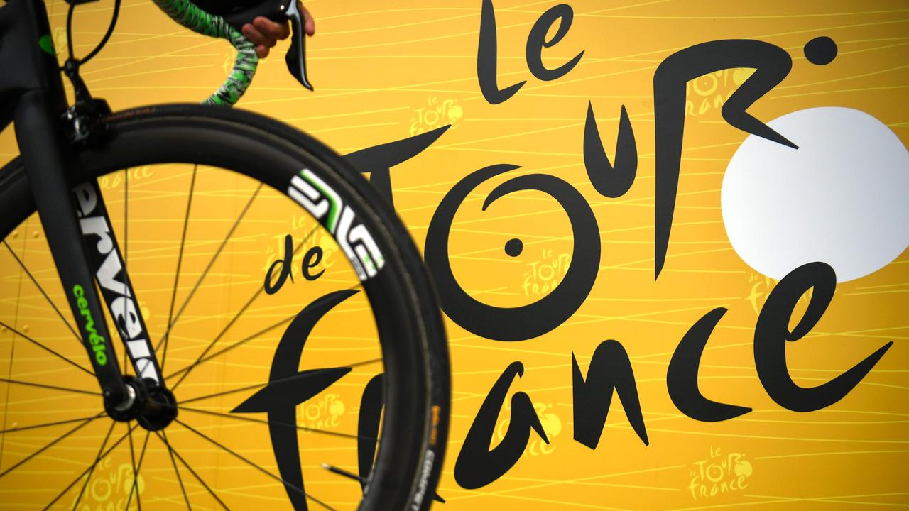The official logo of the Tour de France.