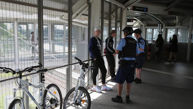 Police are targeting robberies, assault and anti-social behaviour across western Sydney’s train network. Picture: NSW Police