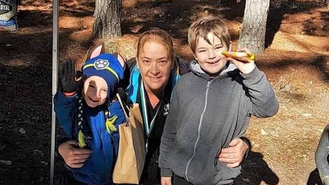 Monique Hall and her two children Jacob and Keegan. Pic: Supplied