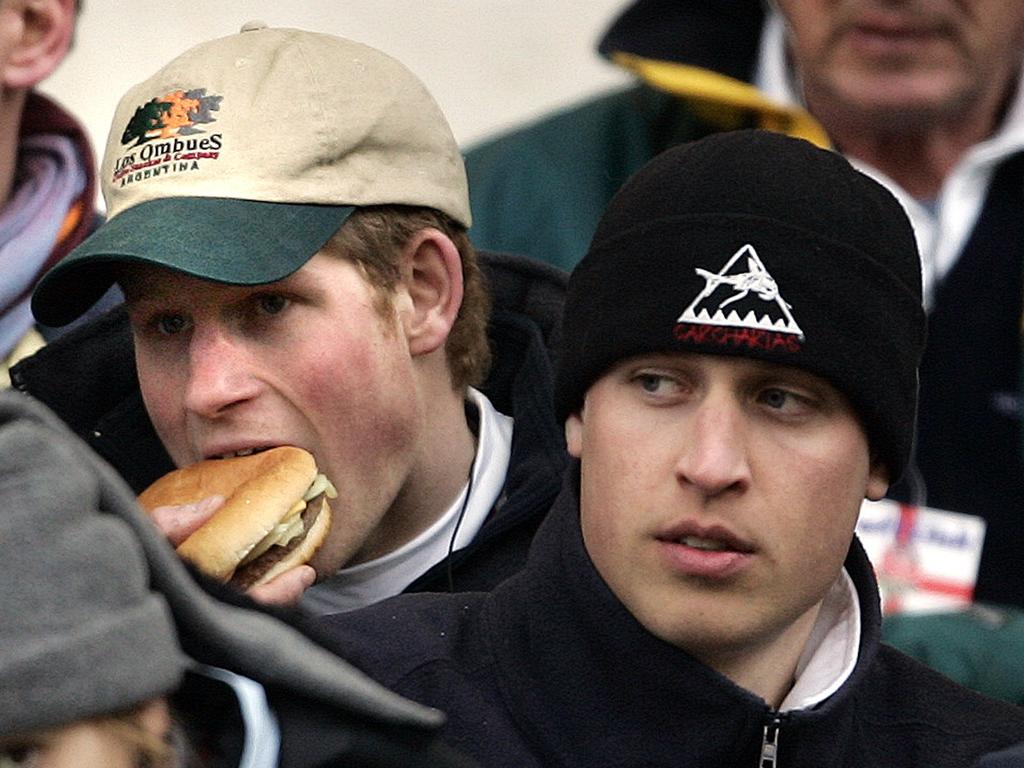 Alas, Harry — your burger-eating days are over. Picture: AP Photo/Adam Butler