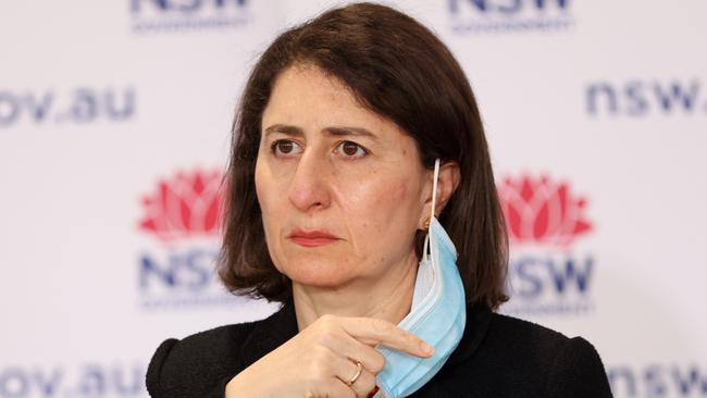 Premier Gladys Berejiklian has anandoned the goal of zero Covid. Picture: NCA NewsWire / Damian Shaw