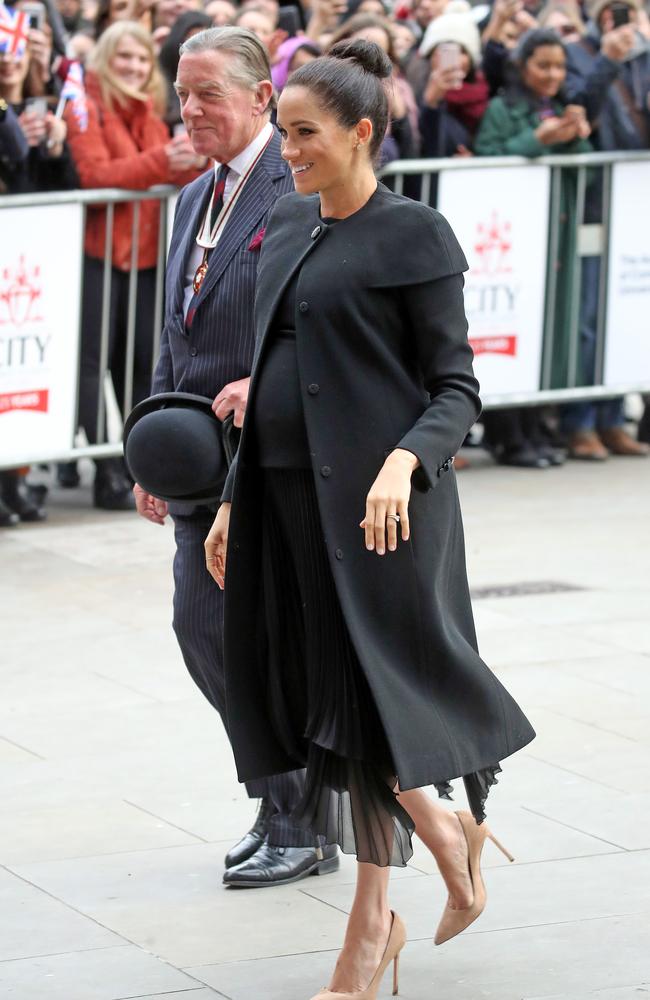 She wore Givenchy to attend an official engagement at the University of London. Picture: Chris Jackson/Getty Images