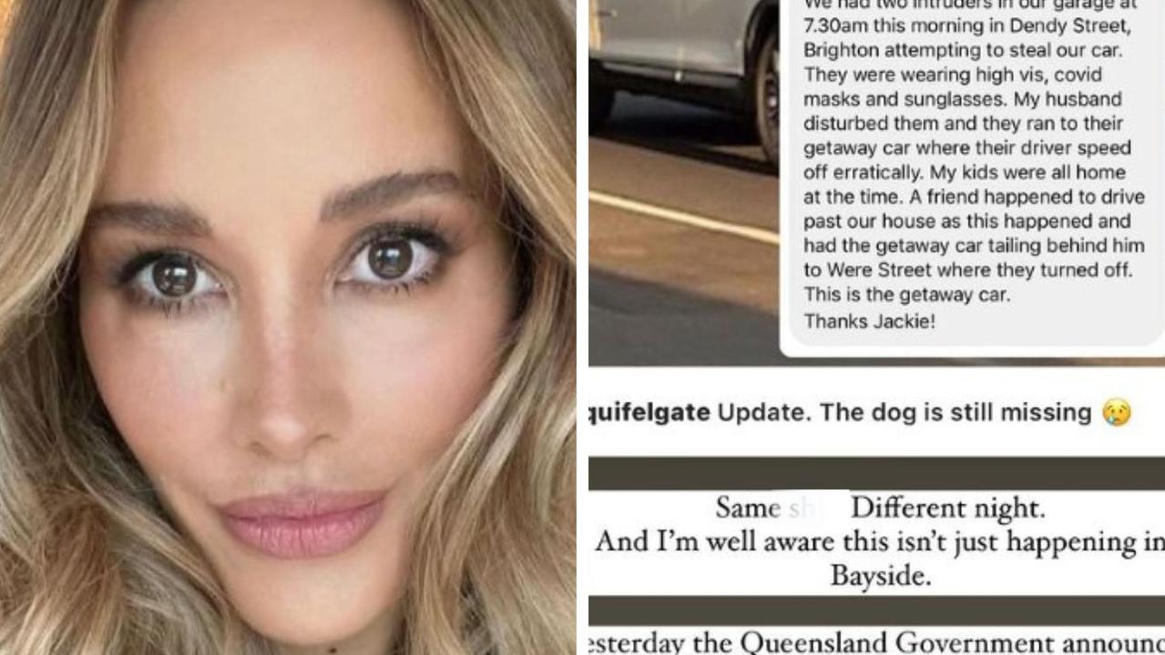 Model Bec Judd has once again taken to social media to claim her swanky suburb is in the grip of a crime wave.