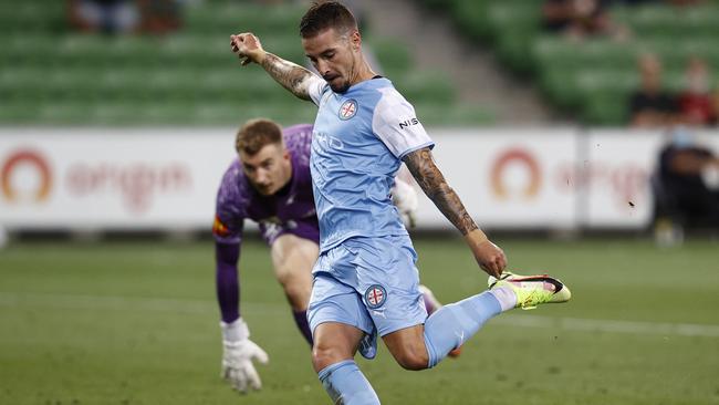 Jamie Maclaren is doing all the right things. Picture: Darrian Traynor/Getty Images