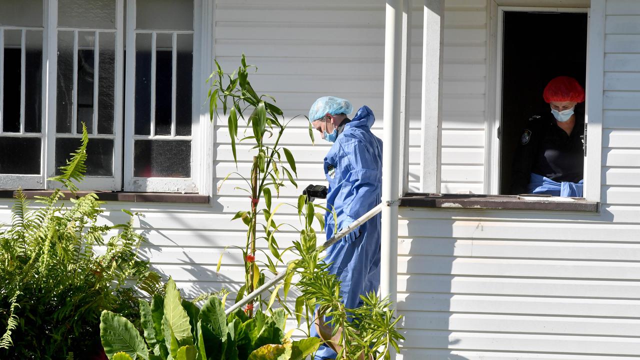 Scene of stabbing in Wellington Street, Mundingburra. Picture: Evan Morgan